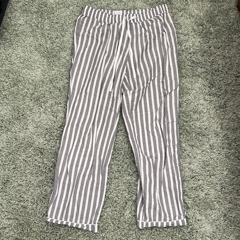 Striped pajama pants